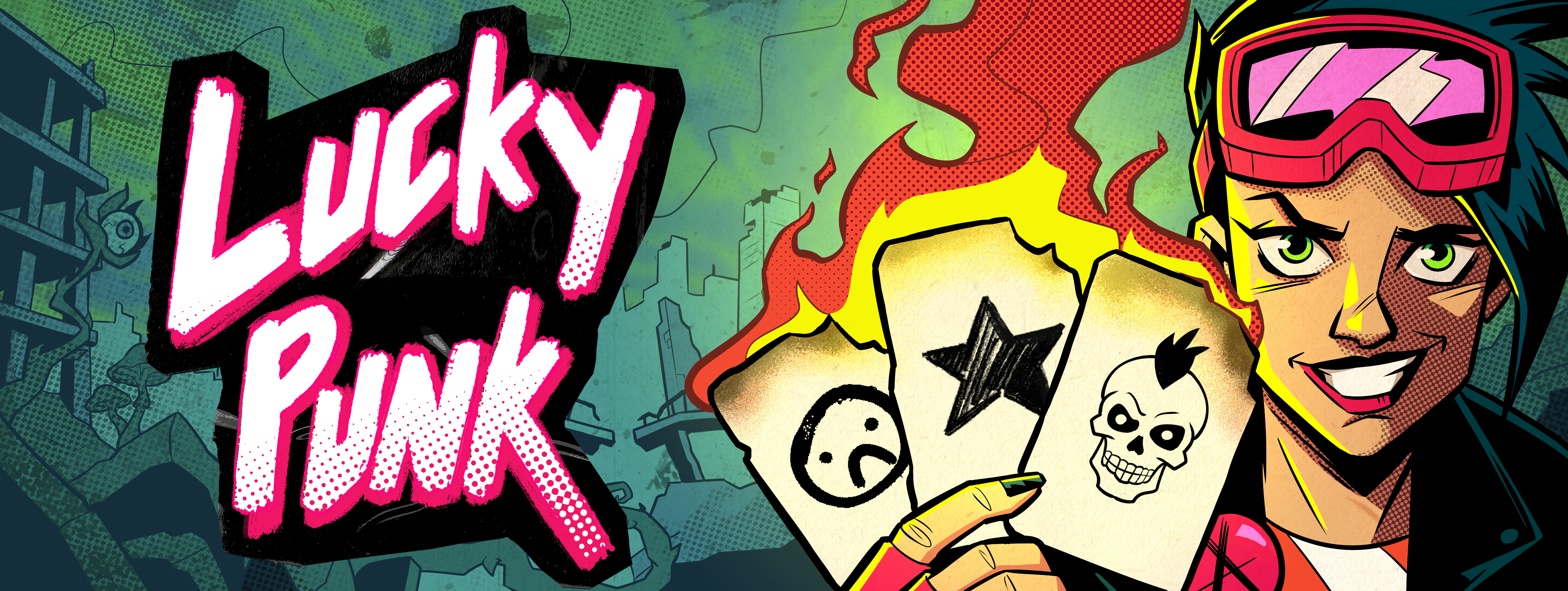 Lucky Punk: a push your luck Deckbuilder
